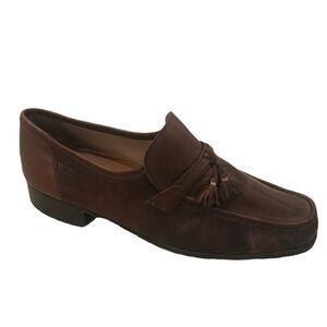 Vintage 1960s Men's NUNN BUSH Tassel Loafer Dress Shoe US 9M Made in Italy